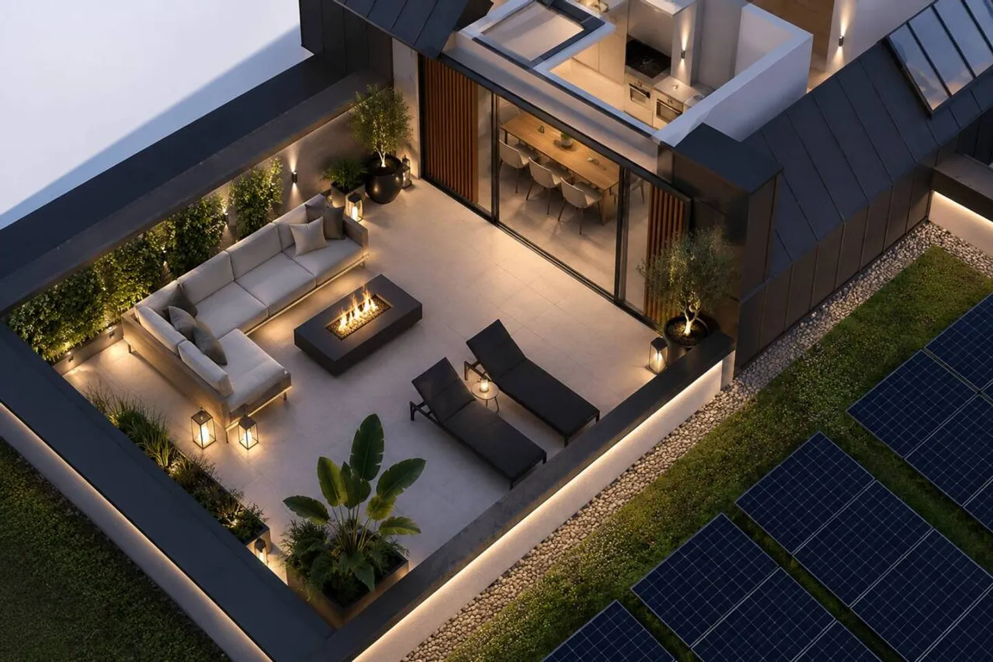 3,5-Zimmer-Penthouse-Wohnung mit Aufzug und großer privater Terrasse - Foto 6 von 6