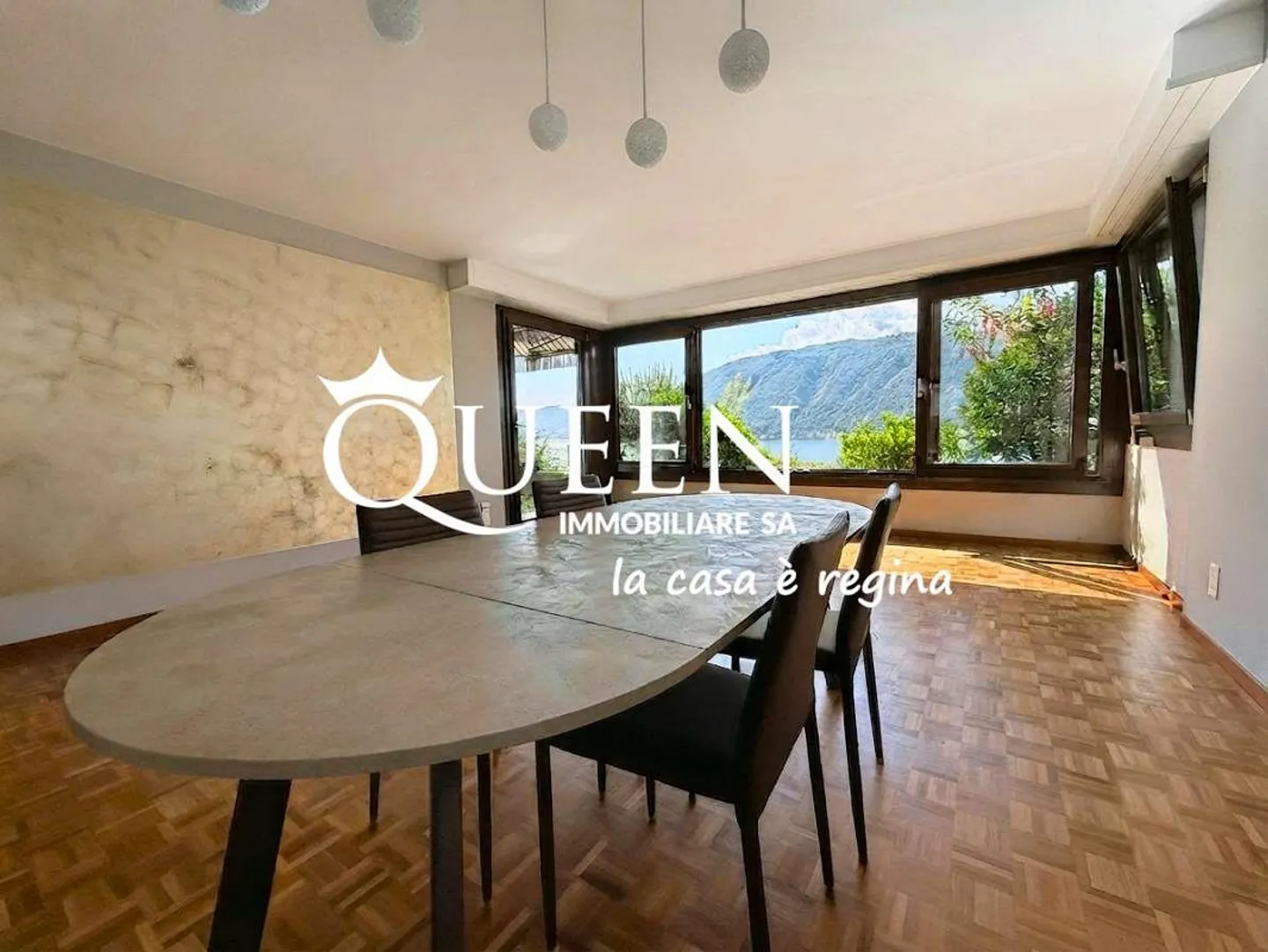 Bissone : appartement 4.5 pièces, 150 m², vue sur le lac, jardin, porche - Photo 4 sur 13