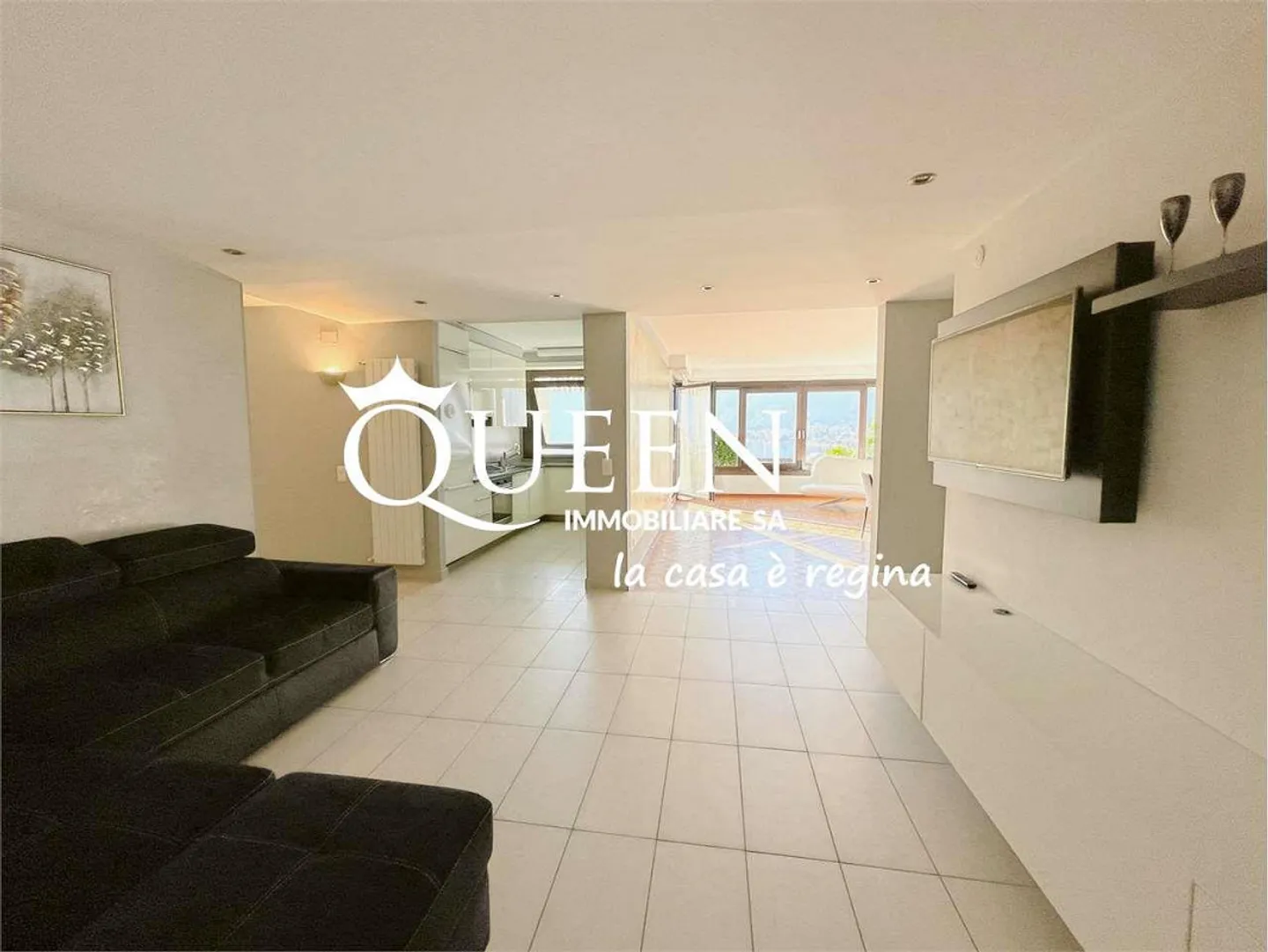 Bissone : appartement 4.5 pièces, 150 m², vue sur le lac, jardin, porche - Photo 7 sur 13