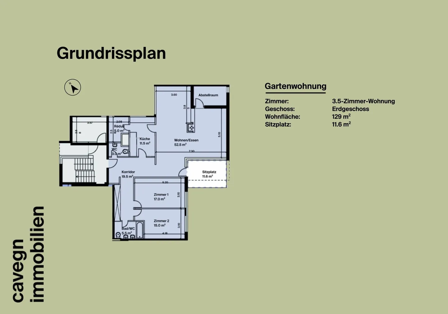 Stilvolle Gartenwohnung in Herrliberg - Foto 4 von 4