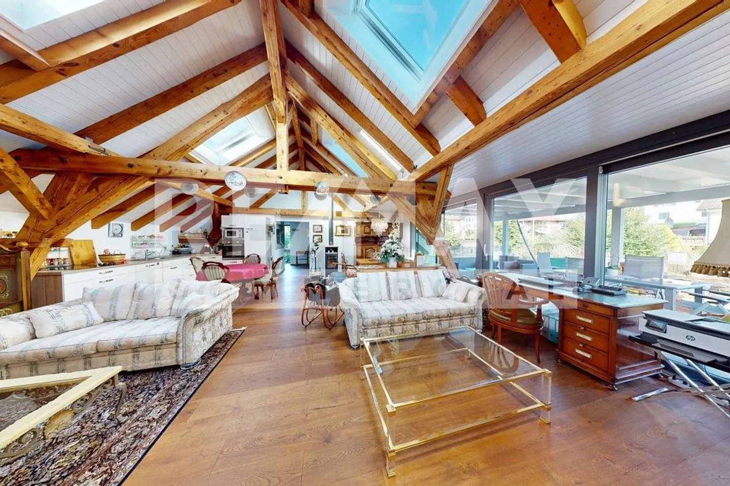 Commercial building on the ground floor, for loft office, practice, studio, showroom, H 3.5 m, 383 m² & 3.5 room attic apartment - Photo 8 of 13