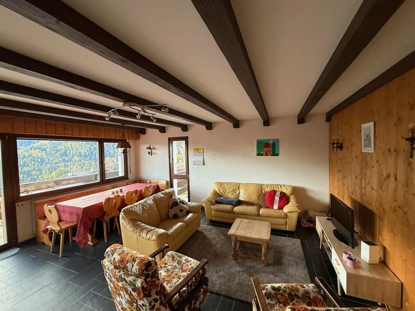 Zu verkaufen geräumige 3-5 Zimmer Wohnung in Tzoumaz - 4 Täler - Foto 4 von 13