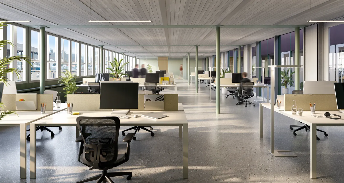 Bâtiment Durolux - Le lieu de travail dynamique avec charme industriel sur le site de Papieri à Cham - Photo 1 sur 5