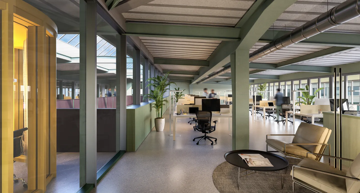 Bâtiment Durolux - Le lieu de travail dynamique avec charme industriel sur le site de Papieri à Cham - Photo 4 sur 5