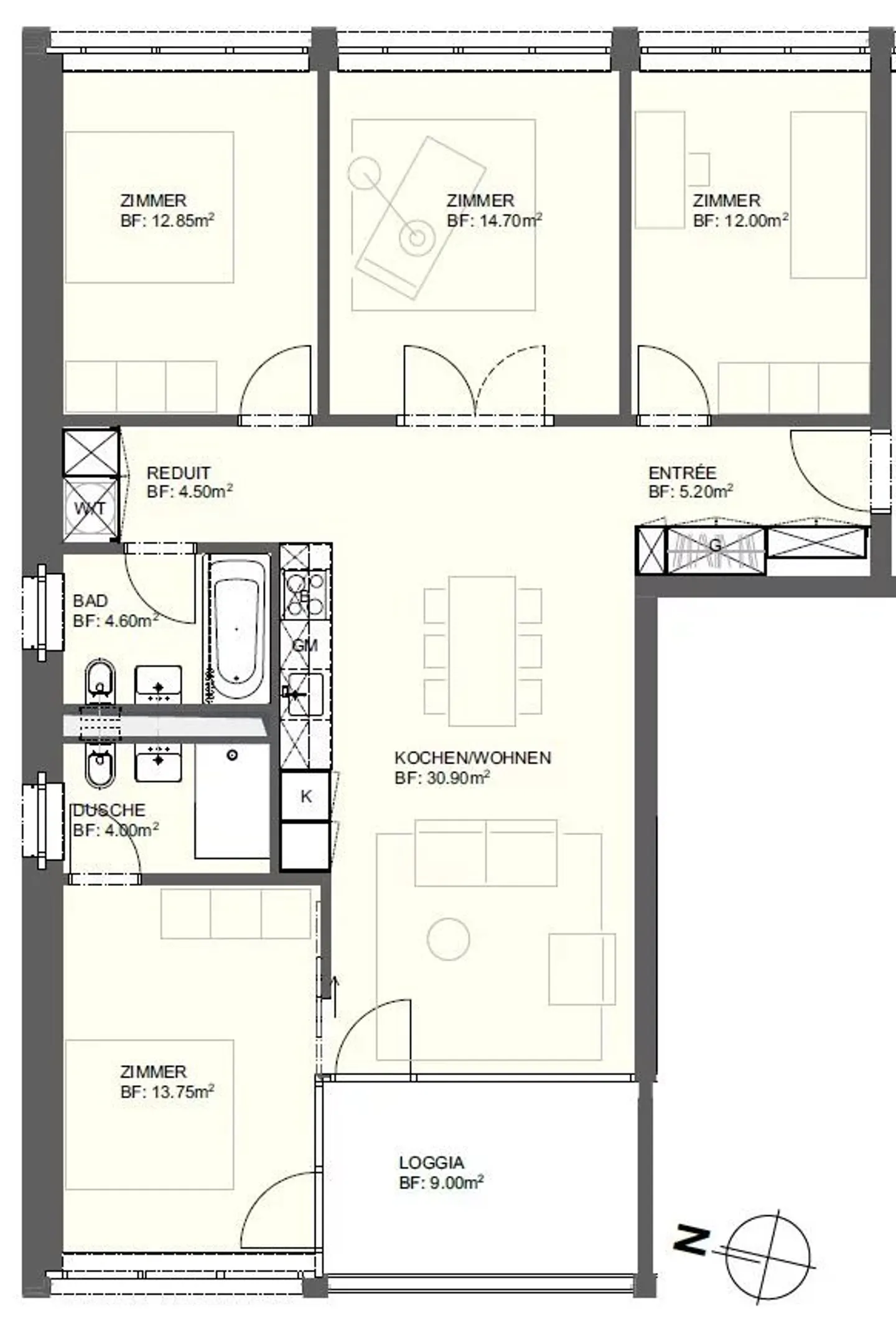 Geräumige Wohnung in Visp - Foto 6 von 7