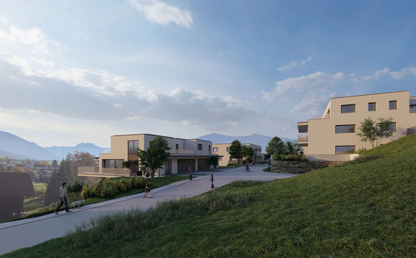 Casa moderna con vista panoramica sulla vegetazione e sul paesaggio montano circostante. - Foto 2 di 10