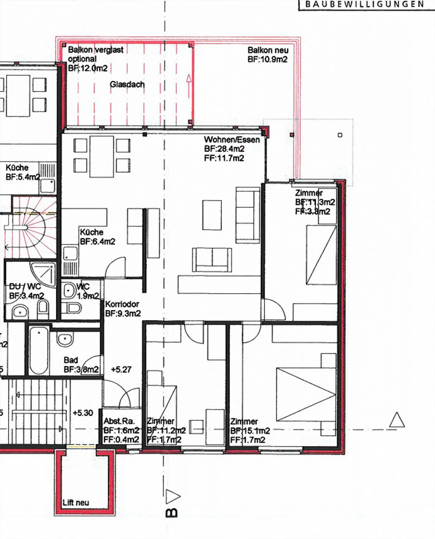 Appartamento 4,5 stanze 2° piano Lüssirainstrasse 55, Zug - Foto 15 di 15