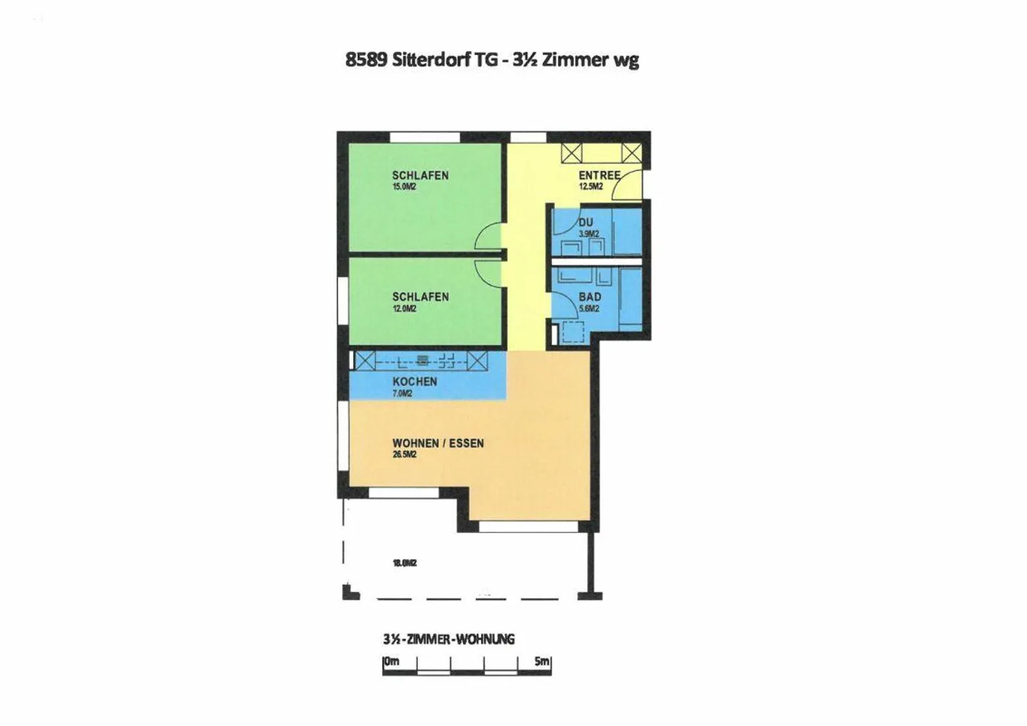 Modern, bright 3 1/2 garden apartment with spacious outdoor area - Photo 3 of 7