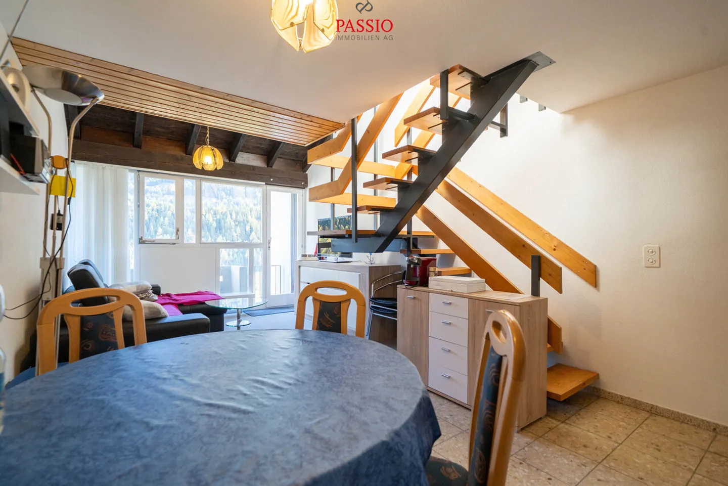 Gepflegte 3-Zimmer-Maisonettewohnung mit Bergsicht im idyllischen Lax - Photo 5 sur 20