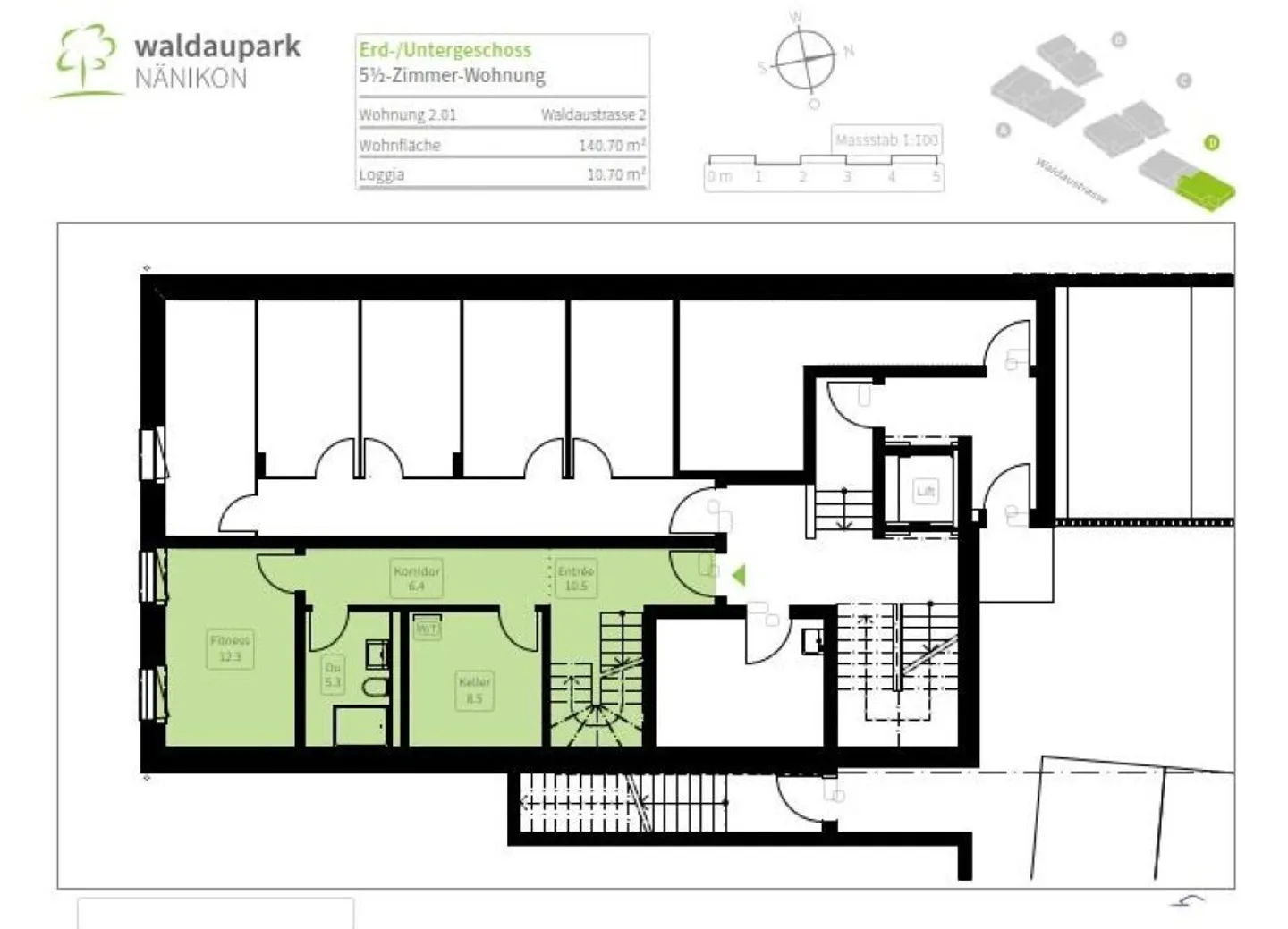 Appartamento duplex moderno nel cuore di Nänikon - Foto 13 di 13