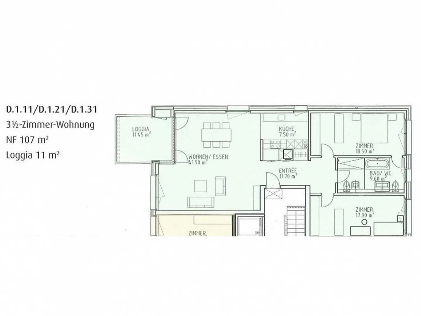 Comfortable 3.5-room apartment in the solar settlement Hintere Luegeten - Photo 6 of 6