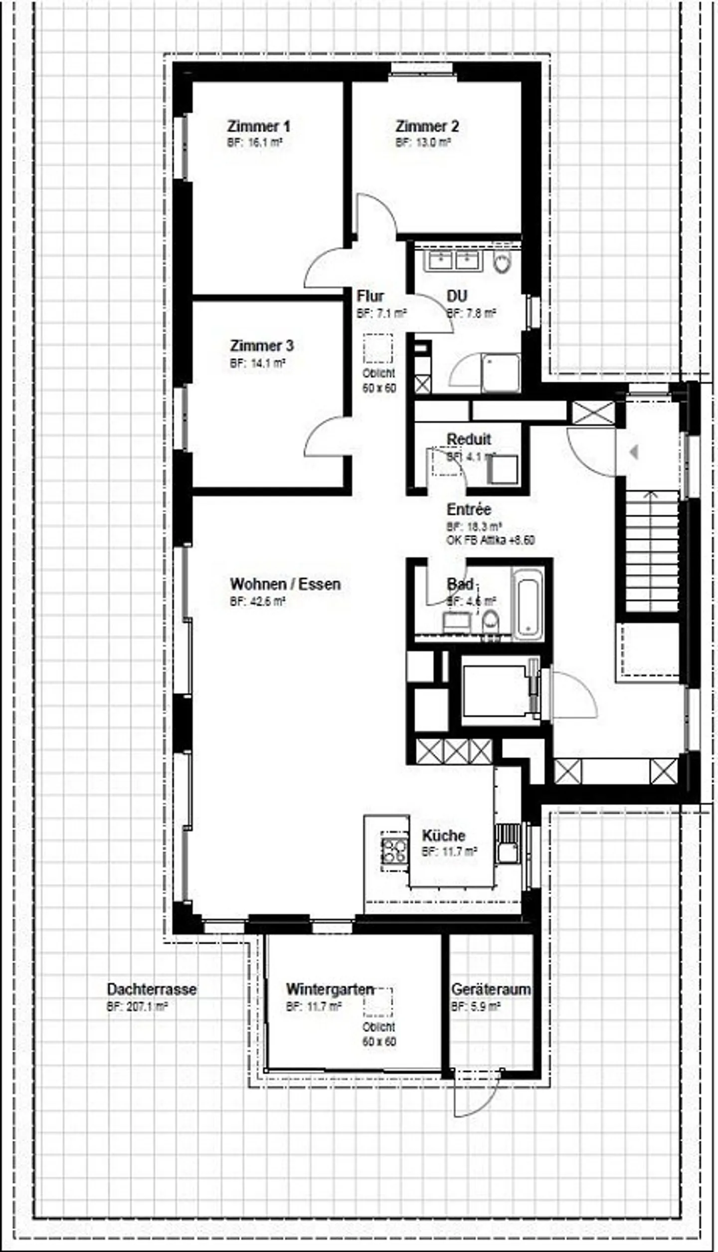 grande appartamento attico con finiture moderne di alta qualità - Foto 2 di 11