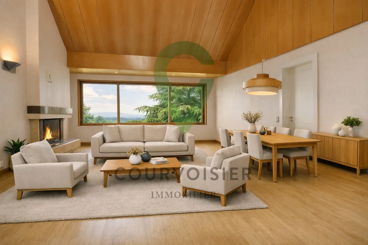 PENTHOUSE APARTMENT WITH UNOBSTRUCTED VIEW OF THE LAKE AND ALPS - Photo 1 of 13