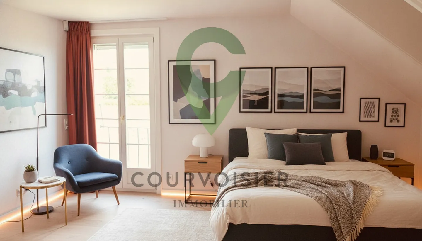 PENTHOUSE APARTMENT WITH UNOBSTRUCTED VIEW OF THE LAKE AND ALPS - Photo 4 of 13
