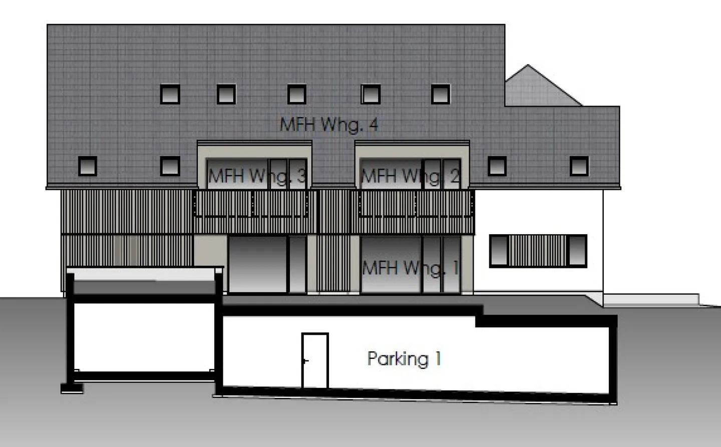 Appartement de 4 1/2 pièces au rez-de-chaussée avec grande terrasse - Photo 1 sur 8