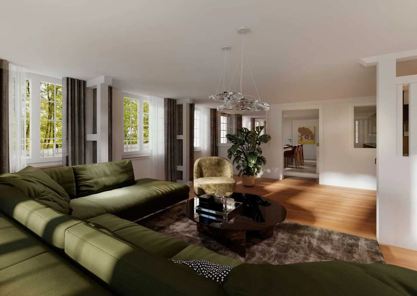 4-room loft apartment on the ground floor with large terrace in Krummenau for sale - Photo 1 of 7