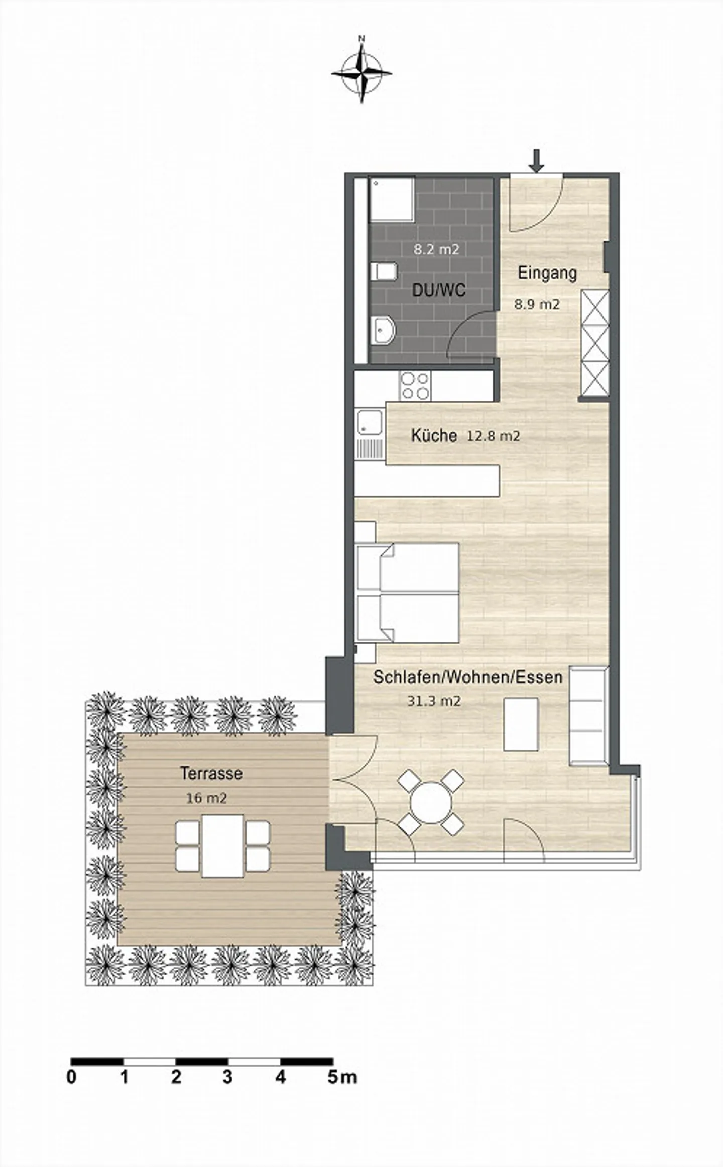 Moderne 1.5-Zimmer-Wohnung in Zürich - Foto 13 von 13