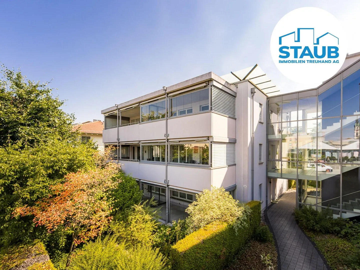 Stilvolle Gartenwohnung in der Stadt - Foto 1 von 13
