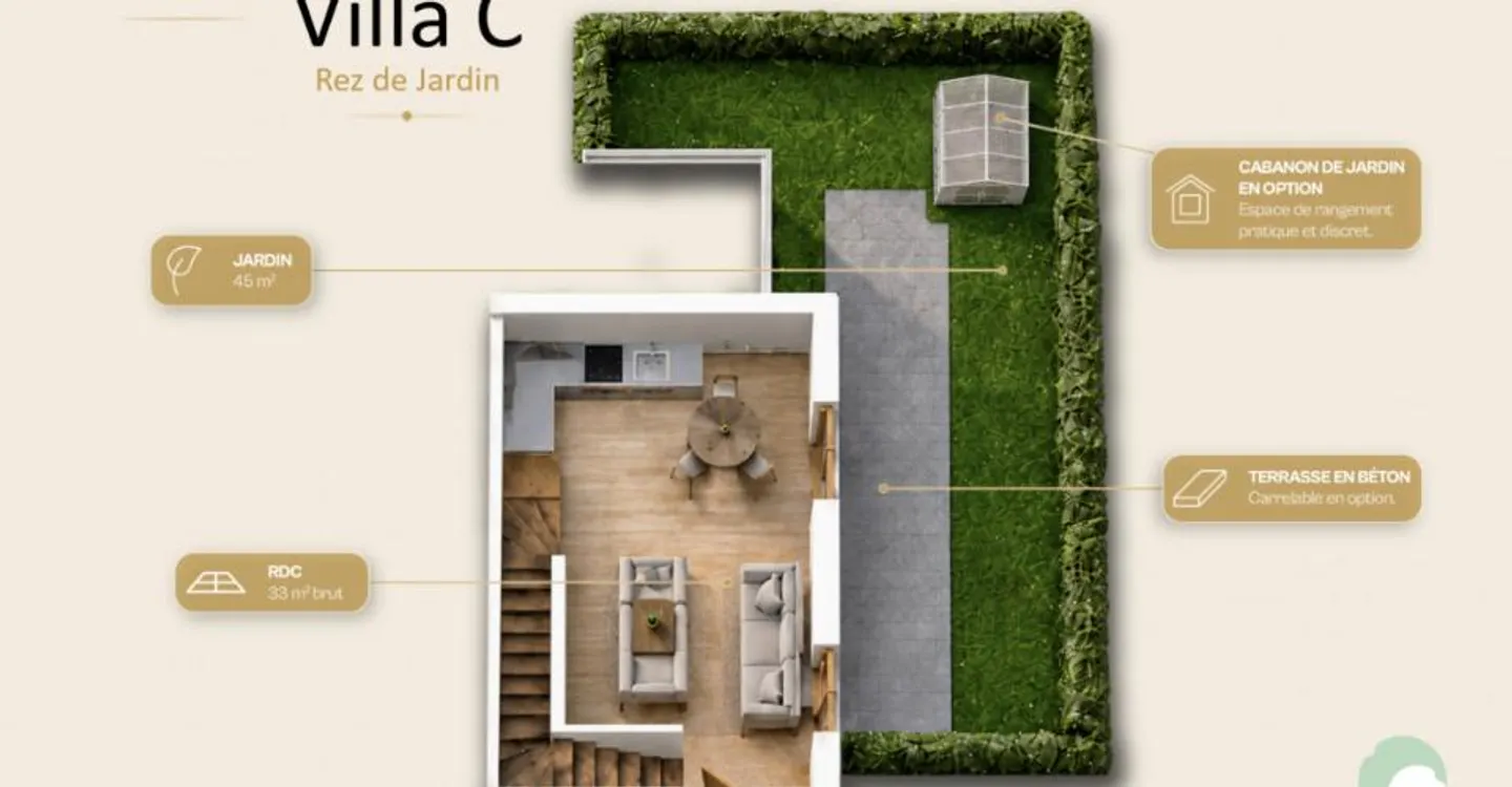 LETZTE NEUE VILLA mit 3,5 Zimmern verfügbar! Los C - Foto 2 von 10