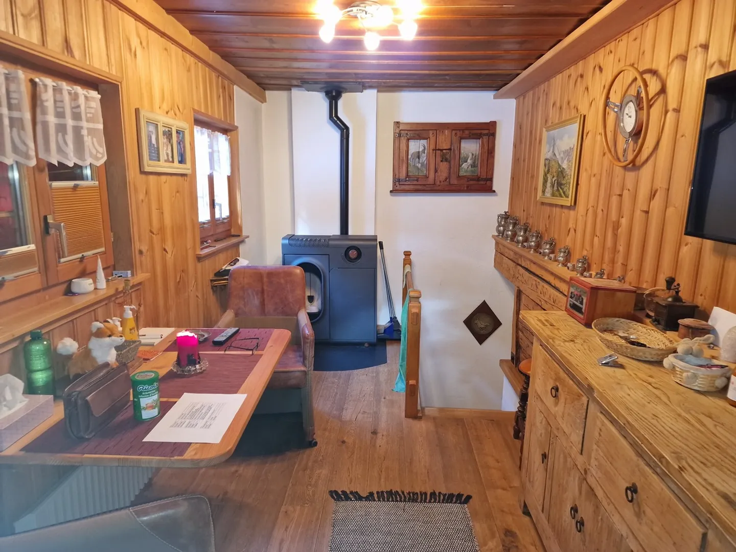 FIONNAY - 2-Zimmer Mazot + Weinkeller + möblierte Terrasse - Foto 4 von 19