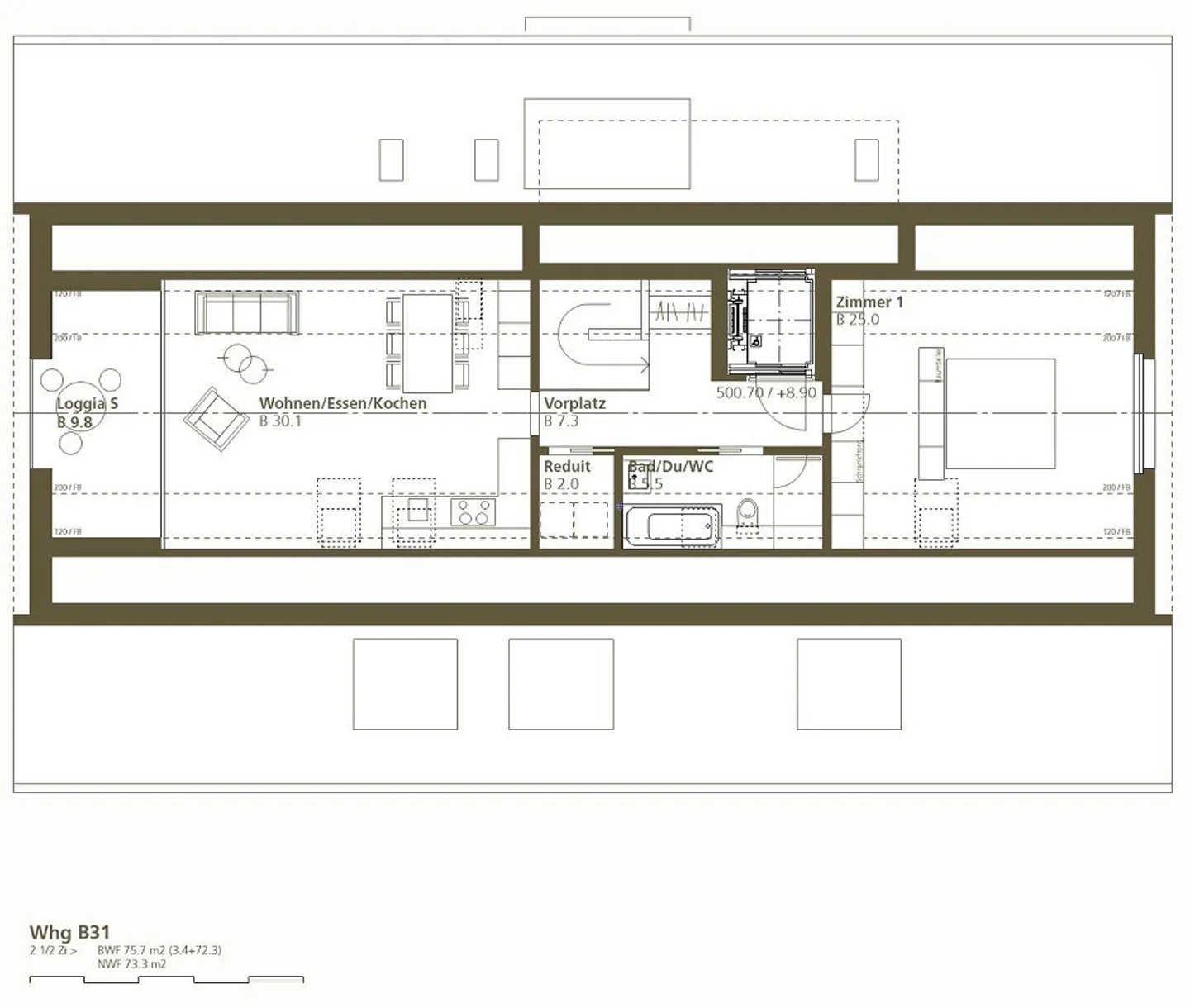 Modernes Loft-Apartment in Kindhausen - Foto 6 von 7