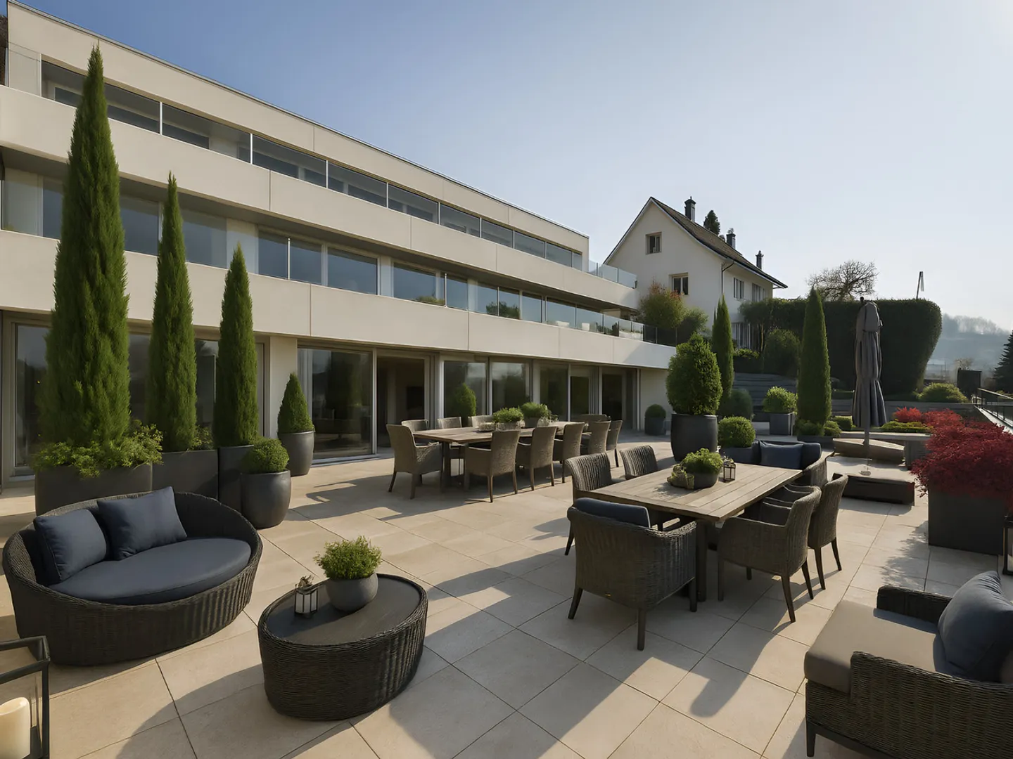 Appartement terrasse exclusif avec vue panoramique à Füllinsdorf - Photo 1 sur 11