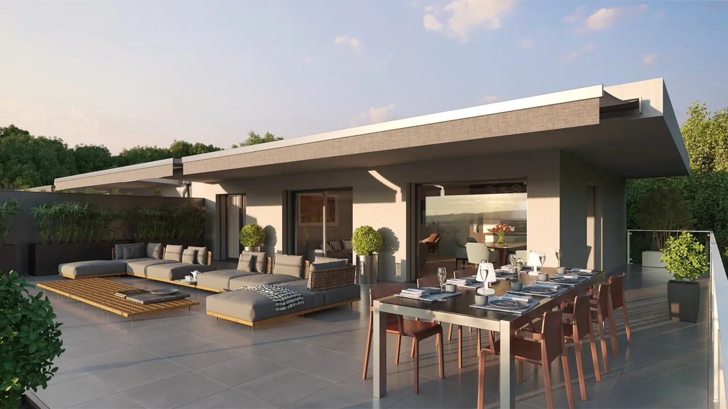 Residenza ATHOS - Attico di 5,5 stanze - Terrazza di 115 m² - Foto 1 di 3