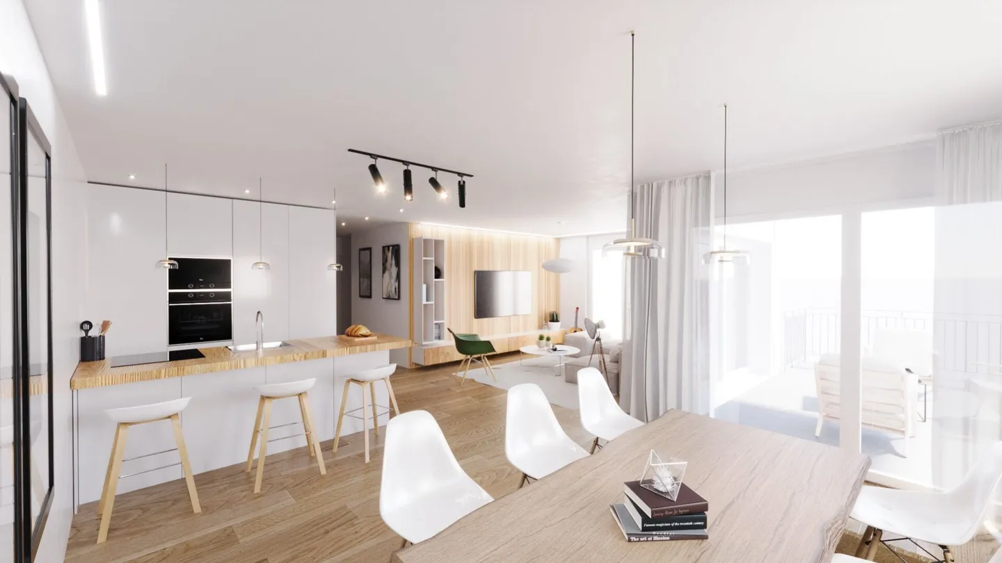 Appartement exclusif de 4,5 pièces au rez-de-chaussée - Photo 2 sur 6