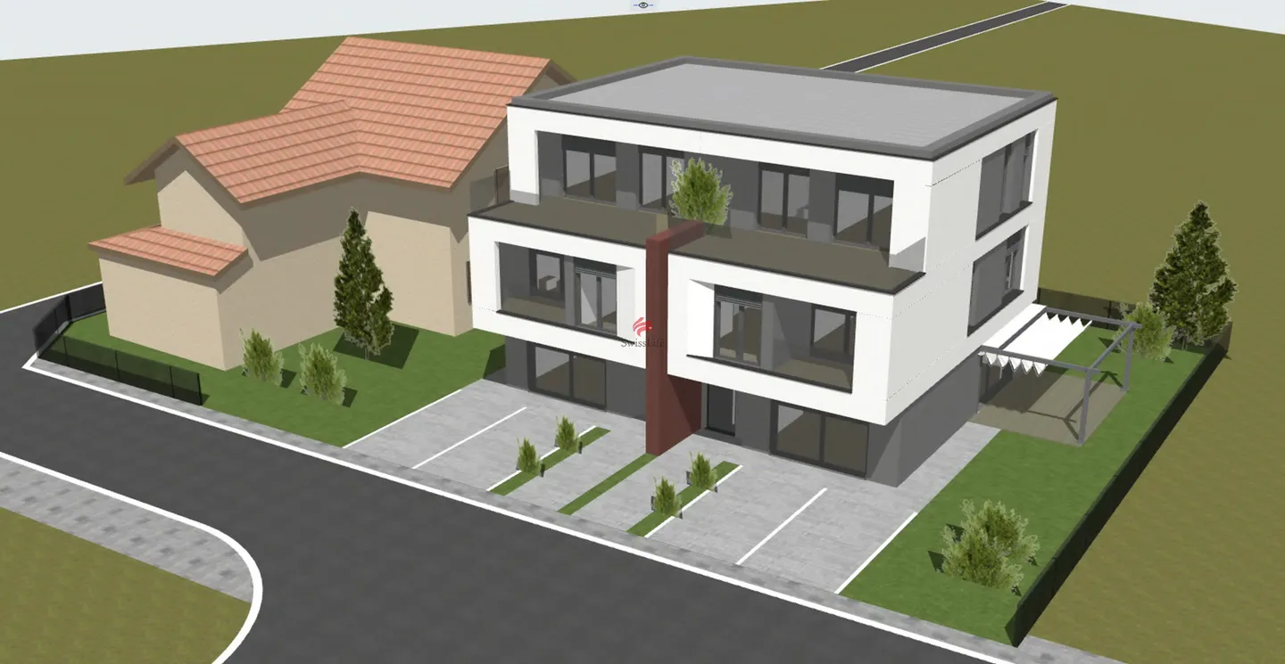 Casa unifamiliare con riserva di terreno edificabile e progetto di costruzione - Foto 2 di 13