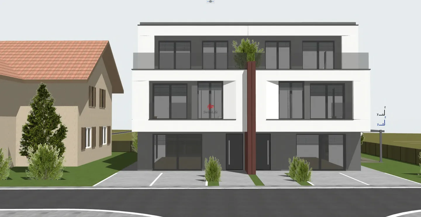Casa unifamiliare con riserva di terreno edificabile e progetto di costruzione - Foto 4 di 13