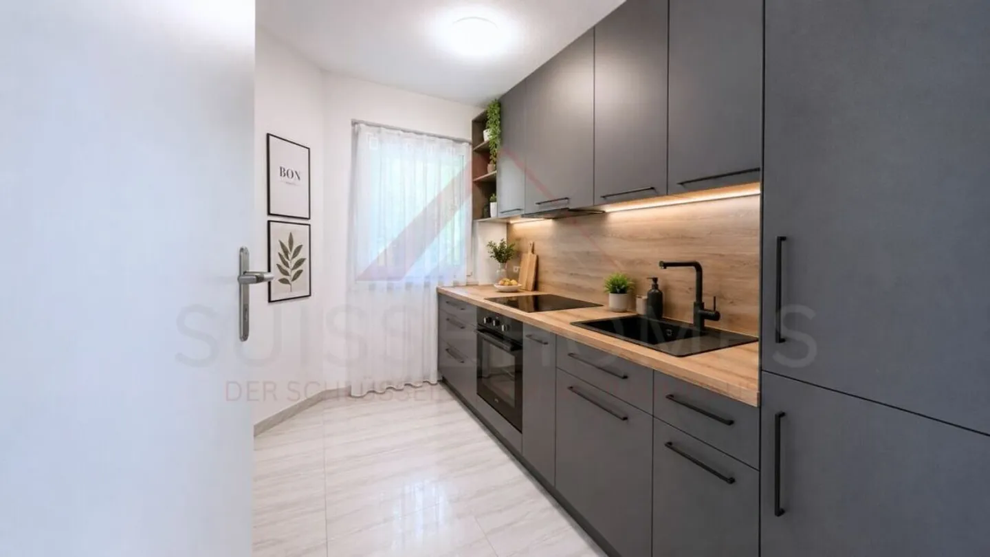 Living experience with potential: 3-room apartment in Greppen - Photo 7 of 10