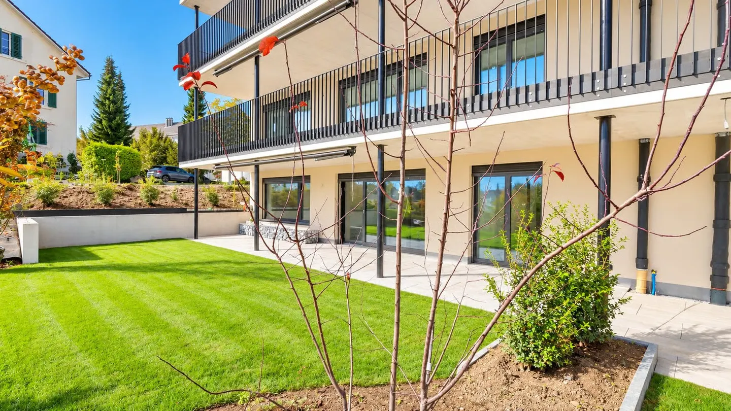 Sonnige Gartenwohnung im Dorf - Foto 1 von 14