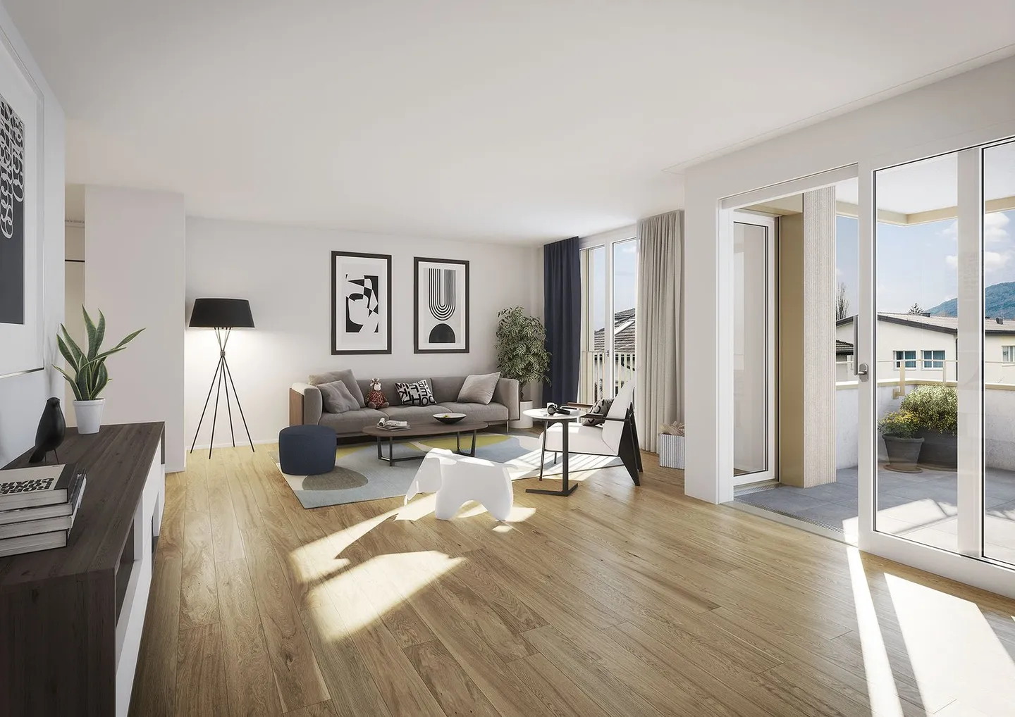 Moderno appartamento attico di 4,5 stanze con vista sul quartiere - Foto 5 di 5