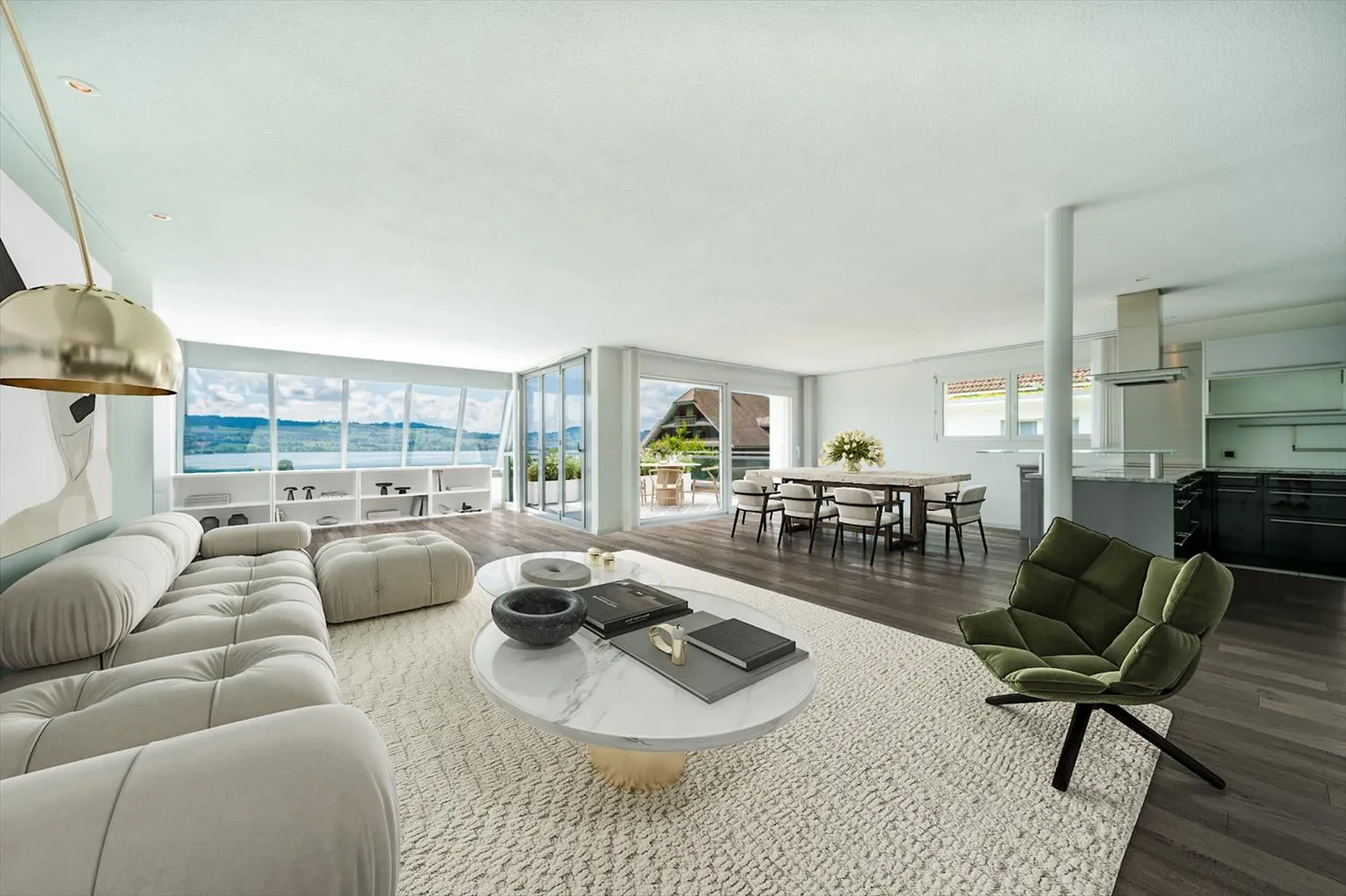 Vue sur le lac magnifique - Appartement élégant à Eich - Photo 1 sur 8