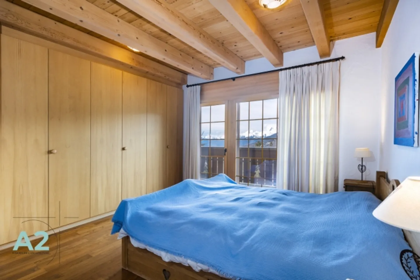 Chalet con vista mozzafiato sulla valle e sulle Alpi - Foto 17 di 19