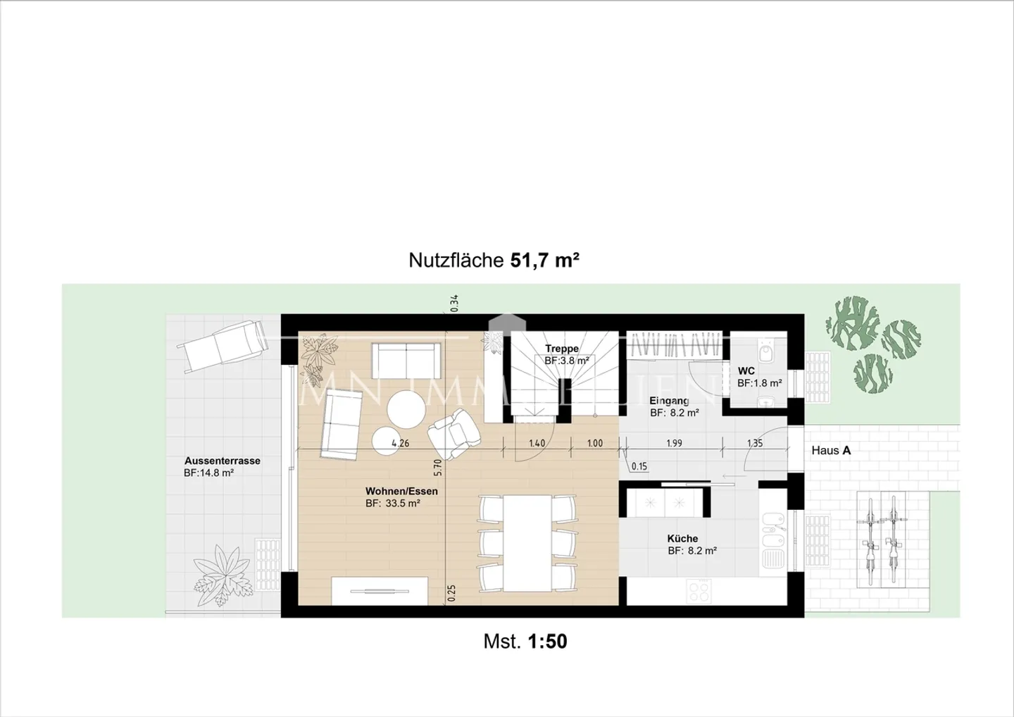 Willkommen im Paradies der Reihenhäuser am Kapuzinerberg - Photo 10 sur 12