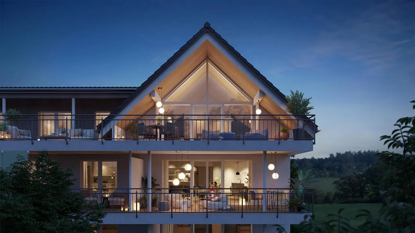 New construction: 42 m² large 1.5-room ground floor apartment with 187 m² outdoor area - Photo 4 of 5
