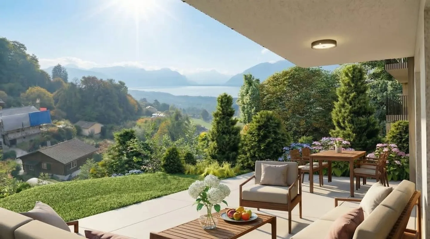 New promotion of four villas in Jongny with a view of Lake Geneva - Photo 1 of 10