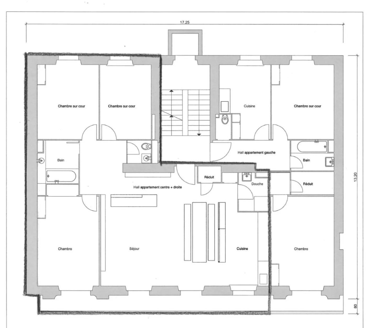 Schöne 5-Zimmer-Wohnung / 3 Schlafzimmer / Plainpalais - Foto 10 von 13