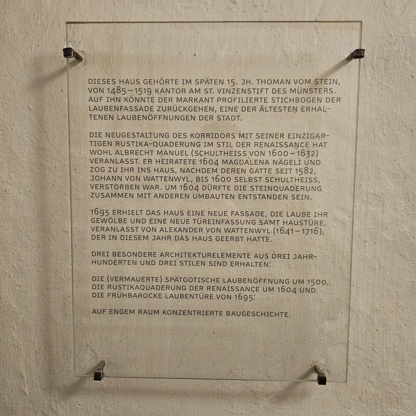 Mitten im Herzen der Berner Altstadt  wohnen an der geschichtsträchtigen Junkerngasse - Foto 4 von 4