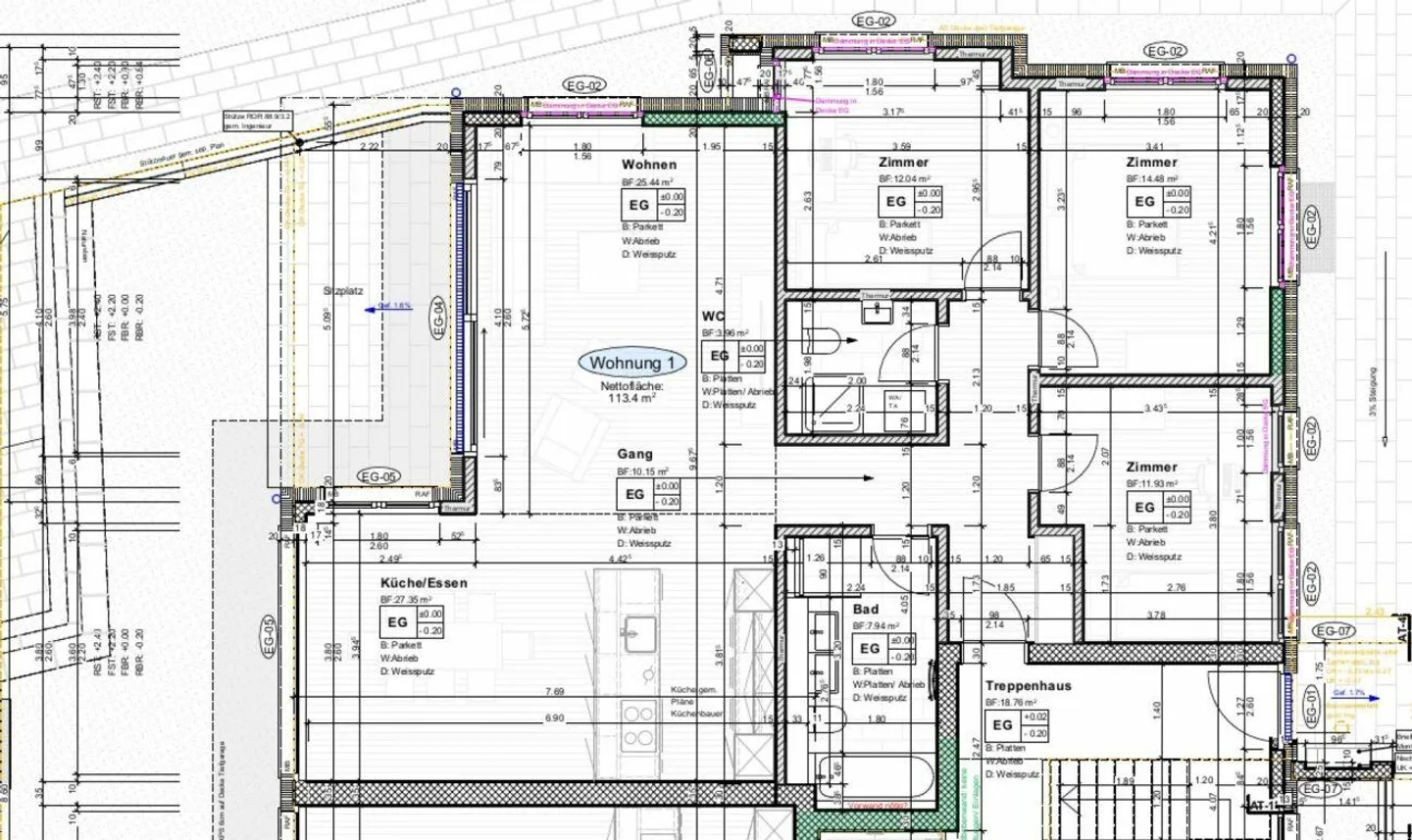 Grosszügige Wohnung mit Sitzplatz - Foto 9 von 9