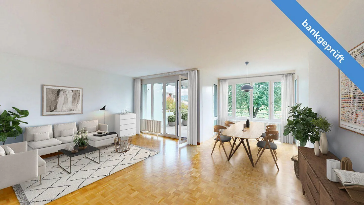 RESERVIERT: AgentSelly - Sonnige 3.5-Zimmerwohnung an ruhiger Lage - Foto 1 von 13