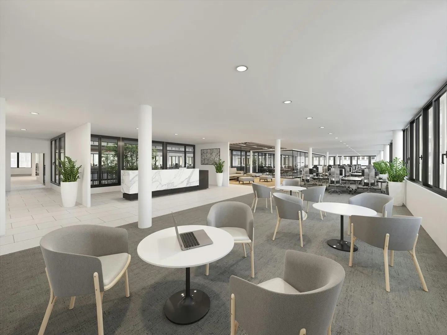Uffici, studio o showroom da 150 m2 a 1'120 m2 in modo diverso: luminoso e con atmosfera da patio - Foto 3 di 5