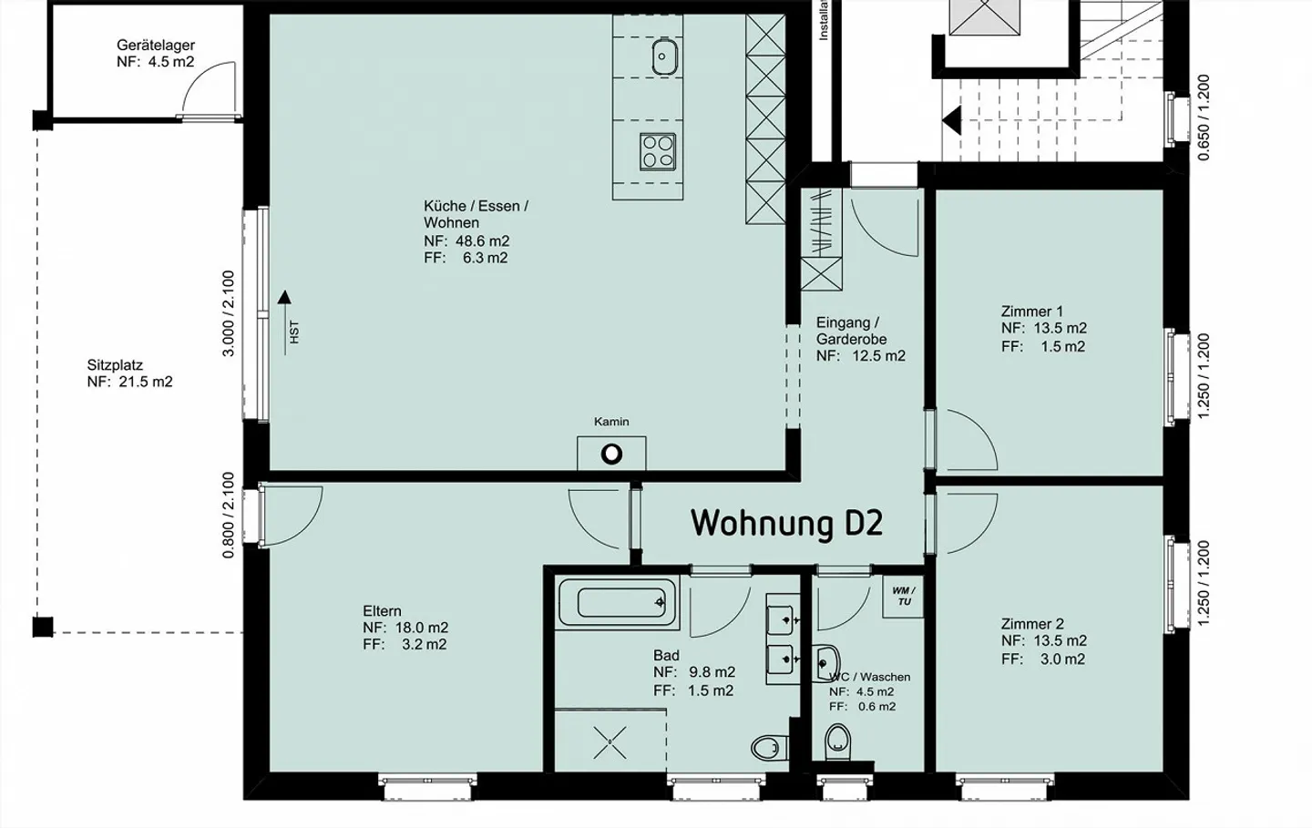 Ampio appartamento di 4,5 locali in affitto a Fruthwilen - Foto 16 di 16