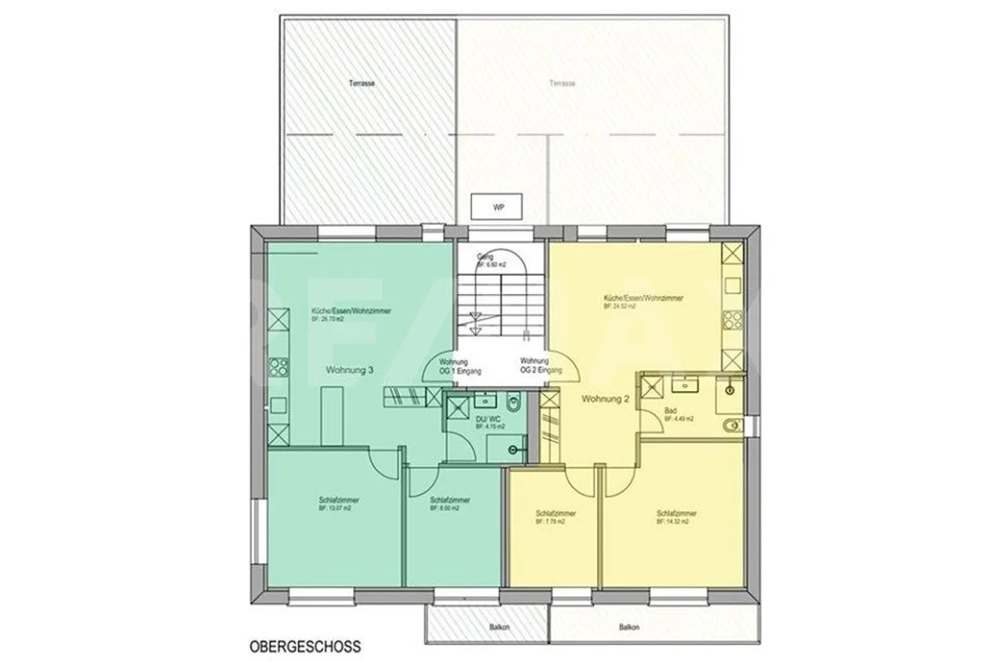 3 -Zimmer-Wohnung Nr. 3 mit grossem Balkon im 1. OG als Zweitwohnsitz - Foto 11 von 11
