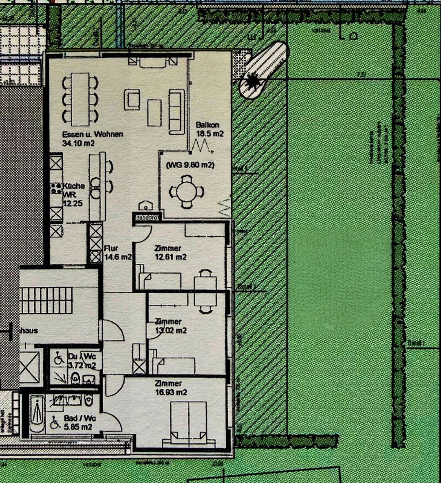 4.5-Room Garden Apartment with Conservatory & Mountain View - Photo 16 of 16
