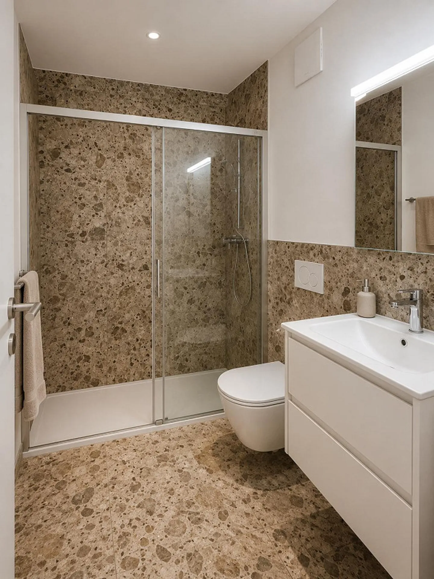 Appartement moderne 2,5 pièces avec terrasse - Lumino (TI) - Photo 5 sur 8