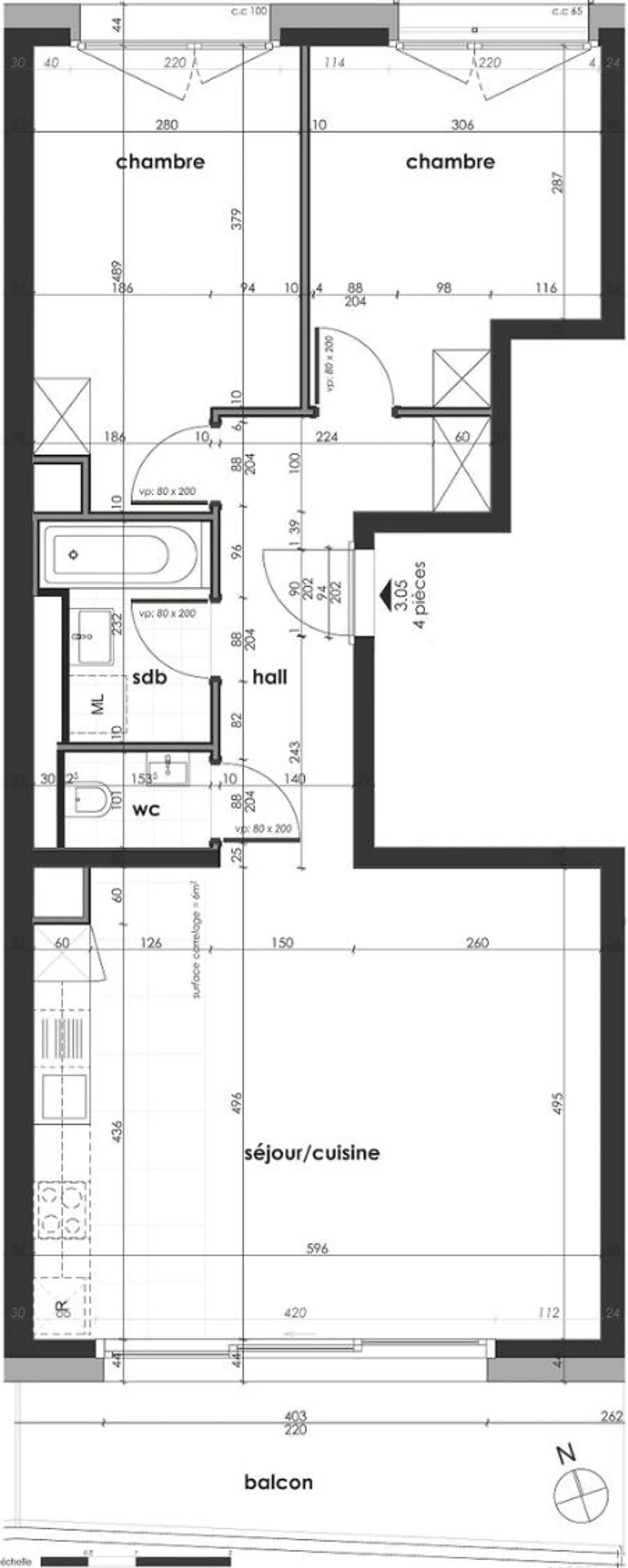 Sehr schöne 4-Zimmer-Wohnung in einem neuen Gebäude in Lancy (/! HM-Bedingungen) - Foto 8 von 8