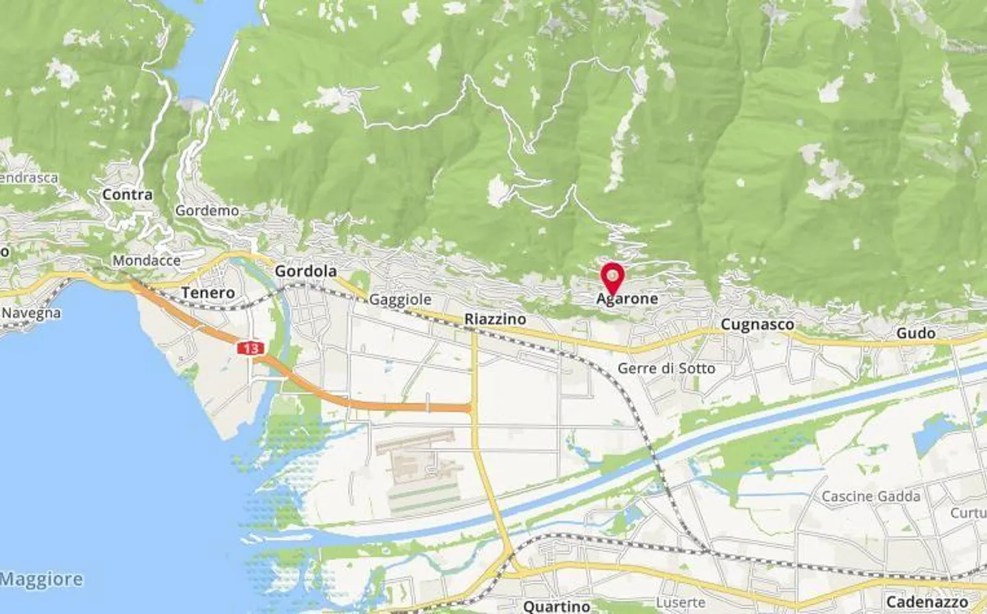 «Baulandgrundstück lvon 1100 m2 Fläche in Zone R2 mit Seeblick /Terreno edificabile di 1100 m2 in Zona R 2 con vista lago» - Foto 13 di 13