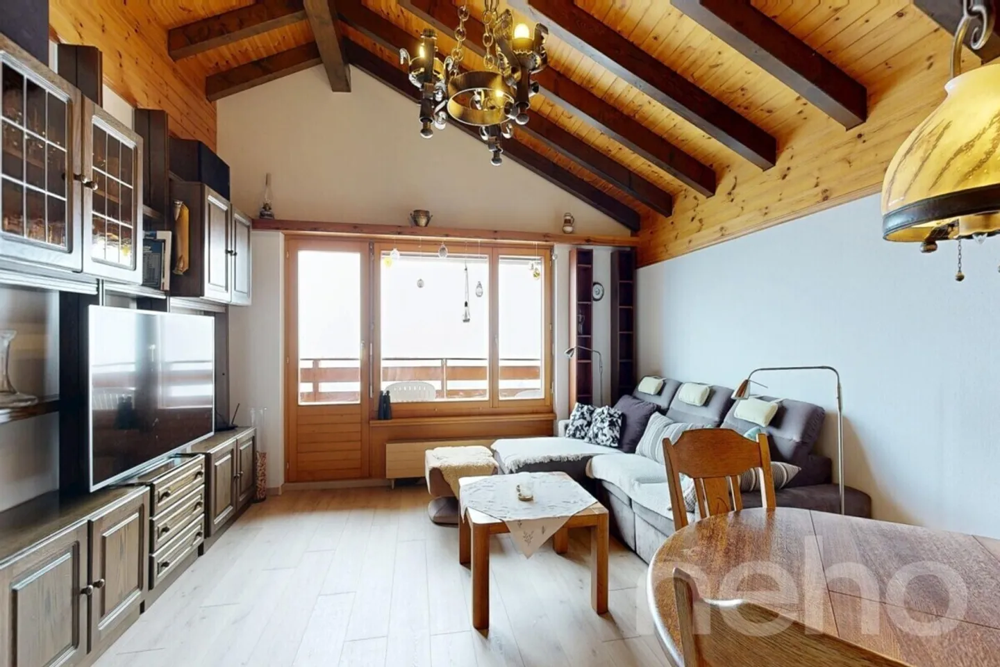 Wunderschöne 4,5-Zimmer-Wohnung mit freiem Blick in Leukerbad - Foto 3 von 12